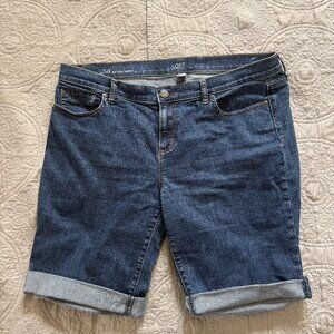 Loft Denim Bike Shorts